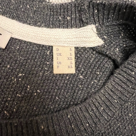 Esprit men’s striped gray pullover sweater L - Picture 5 of 6